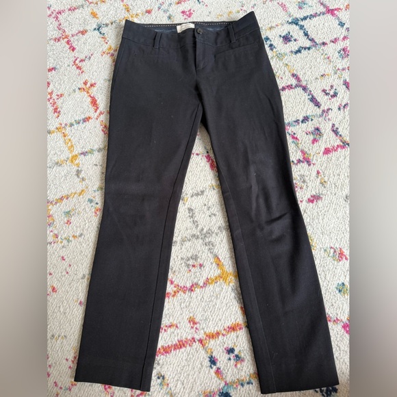 Anthropologie The Essential Slim Black Trousers Size 0 - Picture 2 of 6